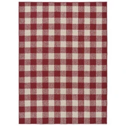Garland Rug Country Living Buffalo Plaid 7' X 10' Indoor/Outdoor Area Rug -Exquisite Home imageService 1235