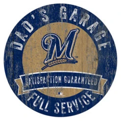 MLB Dad's Garage Sign