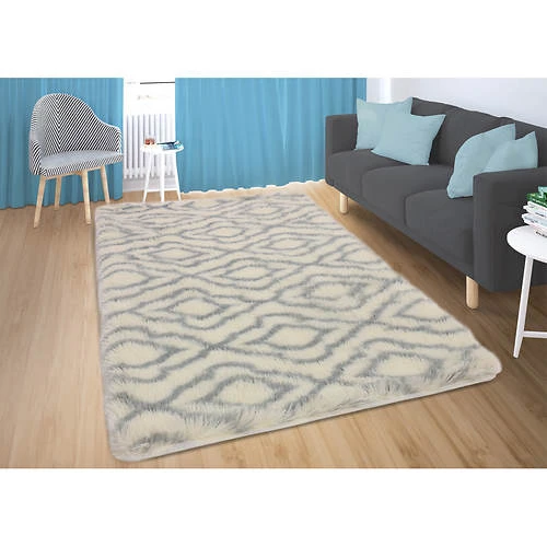 Kashi Home Penny 30"x50" Printed PV Fur Rug 4 Kashi Home Penny 30"x50" Printed PV Fur Rug - Image 4