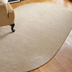 Chenille Solid Braided Rug 42"x66"