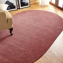 Chenille Solid Braided Rug 42"x66" -Exquisite Home imageService 1542
