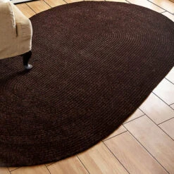 Chenille Solid Braided Rug 42"x66" -Exquisite Home imageService 1543