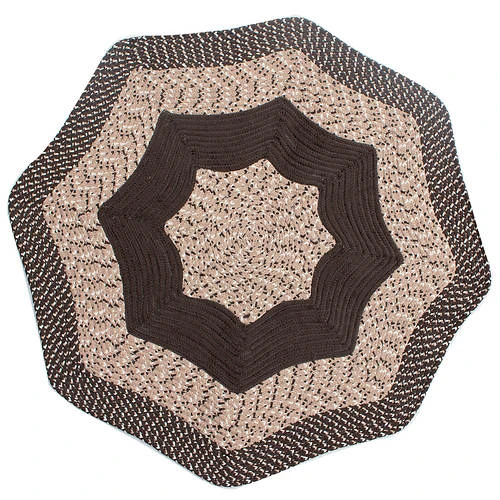 Braided 48"x 48" Octagon Rug 3 Braided 48"x 48" Octagon Rug - Image 3