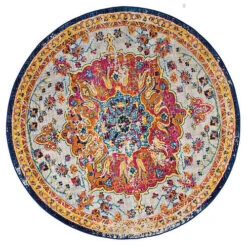 Vintage Collection 94" Round Rug -Exquisite Home imageService 1650