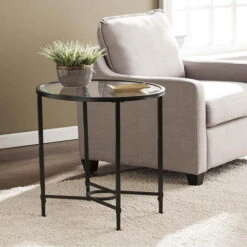 Southern Enterprises Quinton Oval Side Table