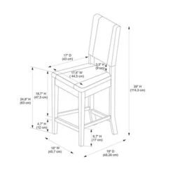 Linon Melcher Counter Stool -Exquisite Home imageService 1766