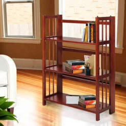 Casual Home 27.5" 3-Tier Folding Bookcase -Exquisite Home imageService 1820