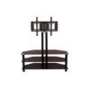 Home Basics 3-Tier Corner TV Stand With Swivel Mount
