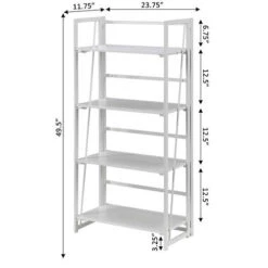 Other Xtra Folding 4-Tier Bookshelf -Exquisite Home imageService 2101