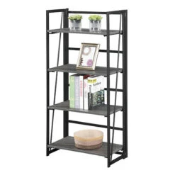 Other Xtra Folding 4-Tier Bookshelf -Exquisite Home imageService 2107