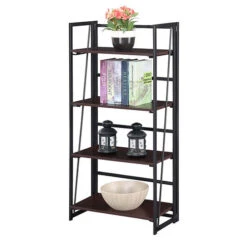 Other Xtra Folding 4-Tier Bookshelf -Exquisite Home imageService 2115
