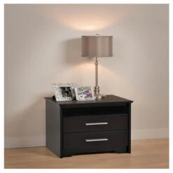 Prepac Coal Harbor 2-Drawer Tall Nightstand