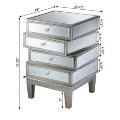 Other Gold Coast J Daniels 4-Drawer End Table 7 Other Gold Coast J Daniels 4-Drawer End Table -Exquisite Home imageService 2250