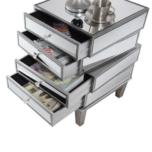 Other Gold Coast J Daniels 4-Drawer End Table 4 Other Gold Coast J Daniels 4-Drawer End Table - Image 4