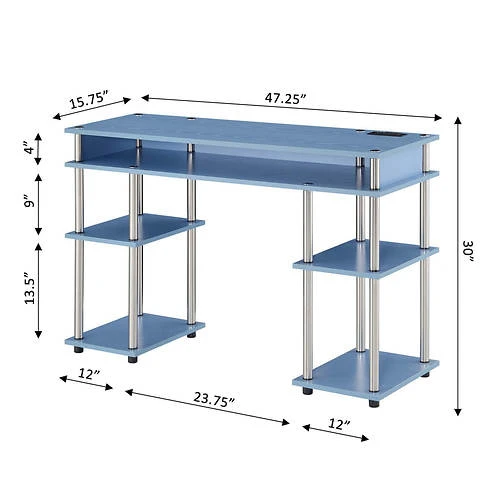 Other Designs2Go No Tools Student Desk With Charging Station And Shelves 3 Other Designs2Go No Tools Student Desk With Charging Station And Shelves - Image 3