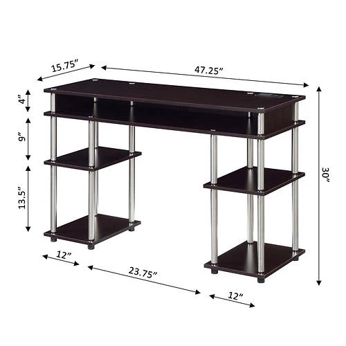 Other Designs2Go No Tools Student Desk With Charging Station And Shelves 7 Other Designs2Go No Tools Student Desk With Charging Station And Shelves - Image 7