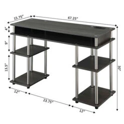 Other Designs2Go No Tools Student Desk With Charging Station And Shelves 39 Other Designs2Go No Tools Student Desk With Charging Station And Shelves -Exquisite Home imageService 2272
