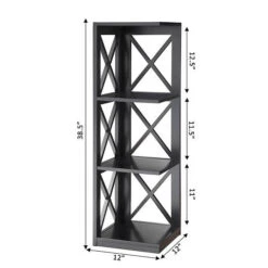 Other Oxford 3-Tier Corner Bookcase -Exquisite Home imageService 2282