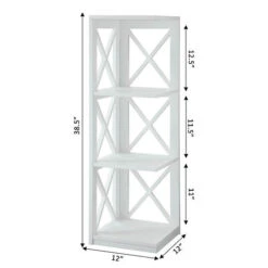 Other Oxford 3-Tier Corner Bookcase -Exquisite Home imageService 2289