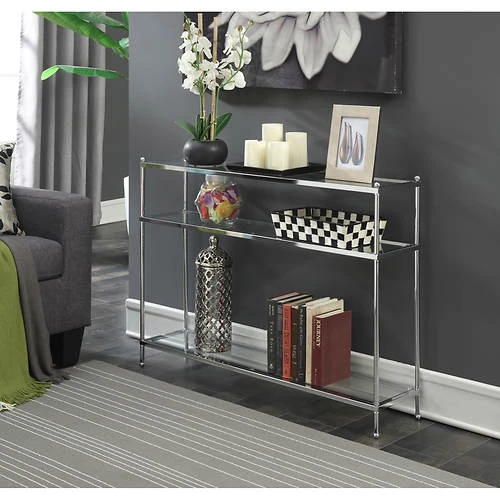 Other Royal Crest 3-Tier Glass Console Table 2 Other Royal Crest 3-Tier Glass Console Table - Image 2