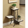 3-Tier Travertine Plant Stand