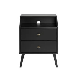 Prepac Milo Angled Top Nightstand -Exquisite Home imageService 2431