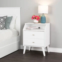 Prepac Milo Angled Top Nightstand -Exquisite Home imageService 2439