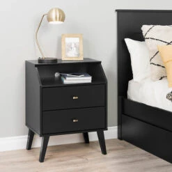 Prepac Milo Angled Top Nightstand -Exquisite Home imageService 2441