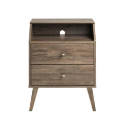 Prepac Milo Angled Top Nightstand -Exquisite Home imageService 2442