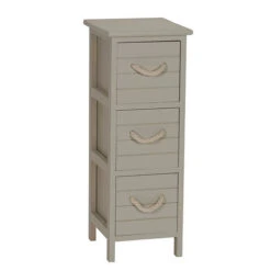 Seaside 3-Drawer Narrow Side Table
