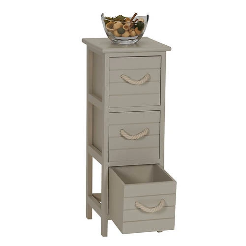 Seaside 3-Drawer Narrow Side Table 2 Seaside 3-Drawer Narrow Side Table - Image 2