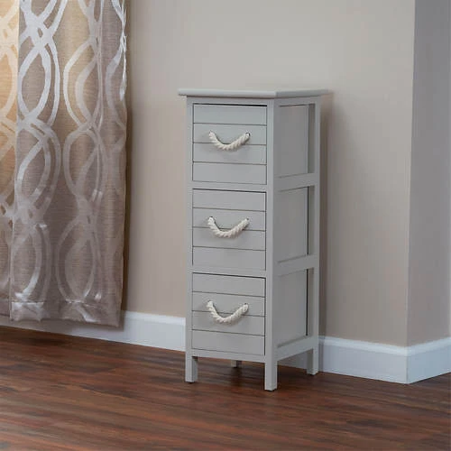 Seaside 3-Drawer Narrow Side Table 3 Seaside 3-Drawer Narrow Side Table - Image 3