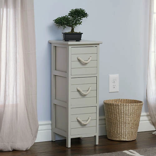 Seaside 3-Drawer Narrow Side Table 5 Seaside 3-Drawer Narrow Side Table - Image 5