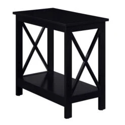 Other Oxford Chairside End Table With Shelf -Exquisite Home imageService 2460