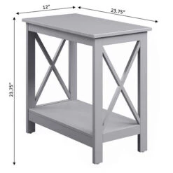 Other Oxford Chairside End Table With Shelf -Exquisite Home imageService 2462