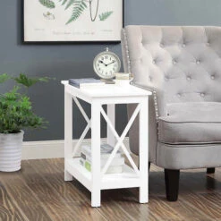 Other Oxford Chairside End Table With Shelf -Exquisite Home imageService 2465