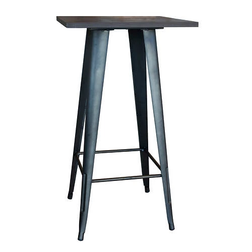 AmeriHome Loft Pub Table With Wood Top 2 AmeriHome Loft Pub Table With Wood Top - Image 2