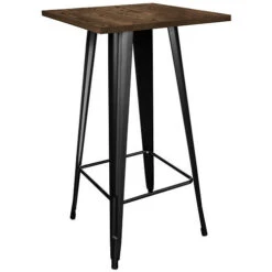 AmeriHome Loft Pub Table With Wood Top 12 AmeriHome Loft Pub Table With Wood Top -Exquisite Home imageService 2492
