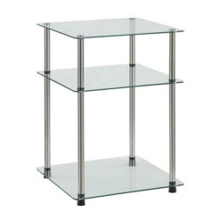 Other Classic Glass 3-Tier End Table