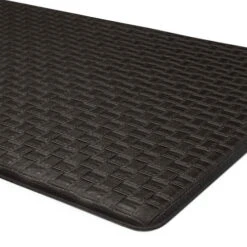 Achim Woven-Embossed Faux-Leather Anti-Fatigue Mat - 18" X 30" -Exquisite Home imageService 255