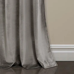 Lush Decor Prima Velvet Solid Room Darkening Curtain Panel Set