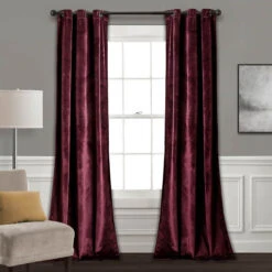 Lush Decor Prima Velvet Solid Room Darkening Curtain Panel Set -Exquisite Home imageService 2556