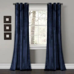 Lush Decor Prima Velvet Solid Room Darkening Curtain Panel Set -Exquisite Home imageService 2566