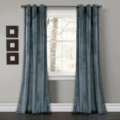 Lush Decor Prima Velvet Solid Room Darkening Curtain Panel Set -Exquisite Home imageService 2571
