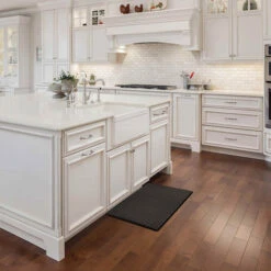 Achim Woven-Embossed Faux-Leather Anti-Fatigue Mat - 18" X 30" -Exquisite Home imageService 258