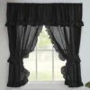 Stoneberry Ruffled Window Curtain Set