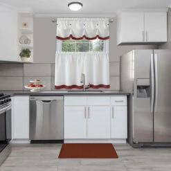 Achim Woven-Embossed Faux-Leather Anti-Fatigue Mat - 18" X 30" -Exquisite Home imageService 262