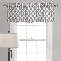 Lush Decor Edward Trellis Room Darkening Valance -Exquisite Home imageService 2656