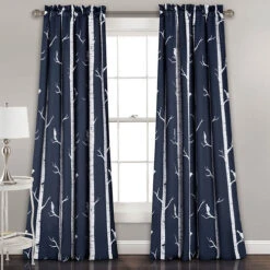 Lush Decor - Bird On The Tree Room Darkening Window Curtain -Exquisite Home imageService 2772