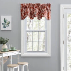 Other Lexington Leaf Lined Scallop Valance -Exquisite Home imageService 2795
